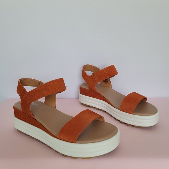 SOREL Cameron Flatform Suede Sports Sandals-Desert Sun- Women’s US Size 9 ⭐ - Picture 6 of 16